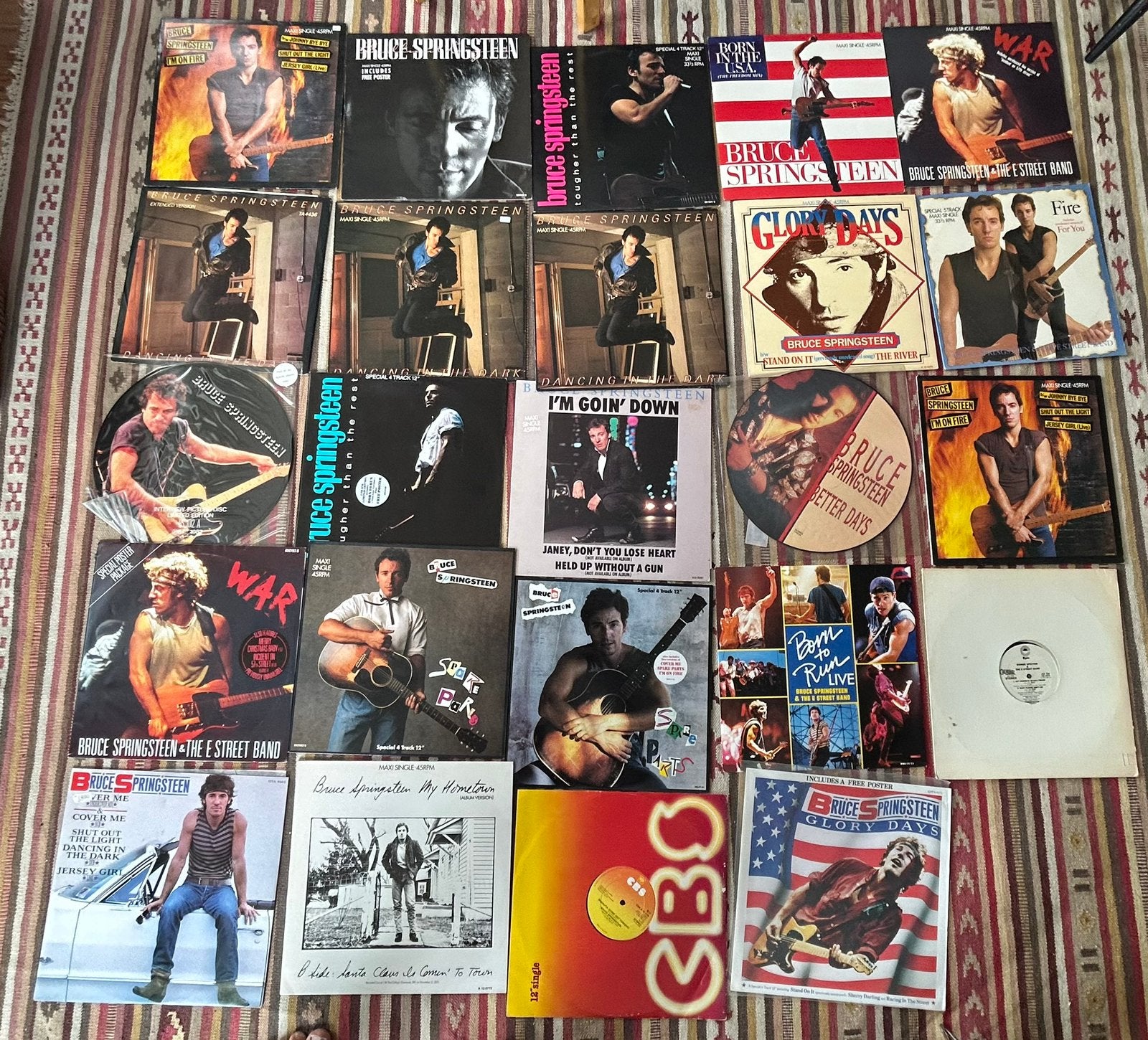 Bruce Springsteen 24  MAXI SINGLES, Ophalen of Verzenden, Zo goed als nieuw, 12 inch, Poprock