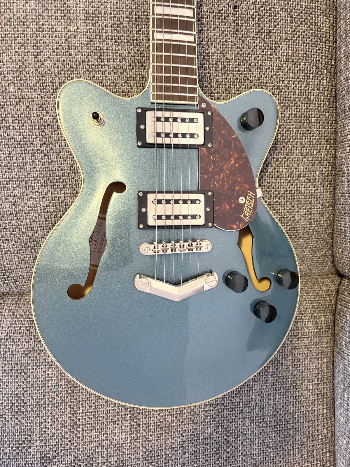 Gretsch Streamliner G2655 Gunmetal Semi-Hollow Body Gitaar, Ophalen, Zo goed als nieuw, Semi-solid body, Overige merken