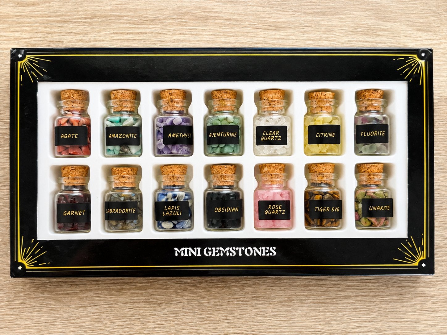 Mini edelsteenflesjes, Sieraden, Tassen en Uiterlijk, Ophalen, Nieuw