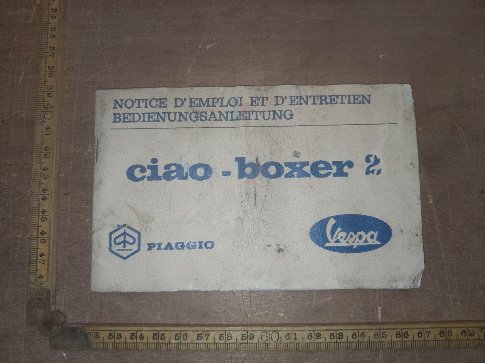 handleiding Piaggio Ciao Boxer 2 Vespa, Fietsen en Brommers, Ophalen of Verzenden, Gebruikt