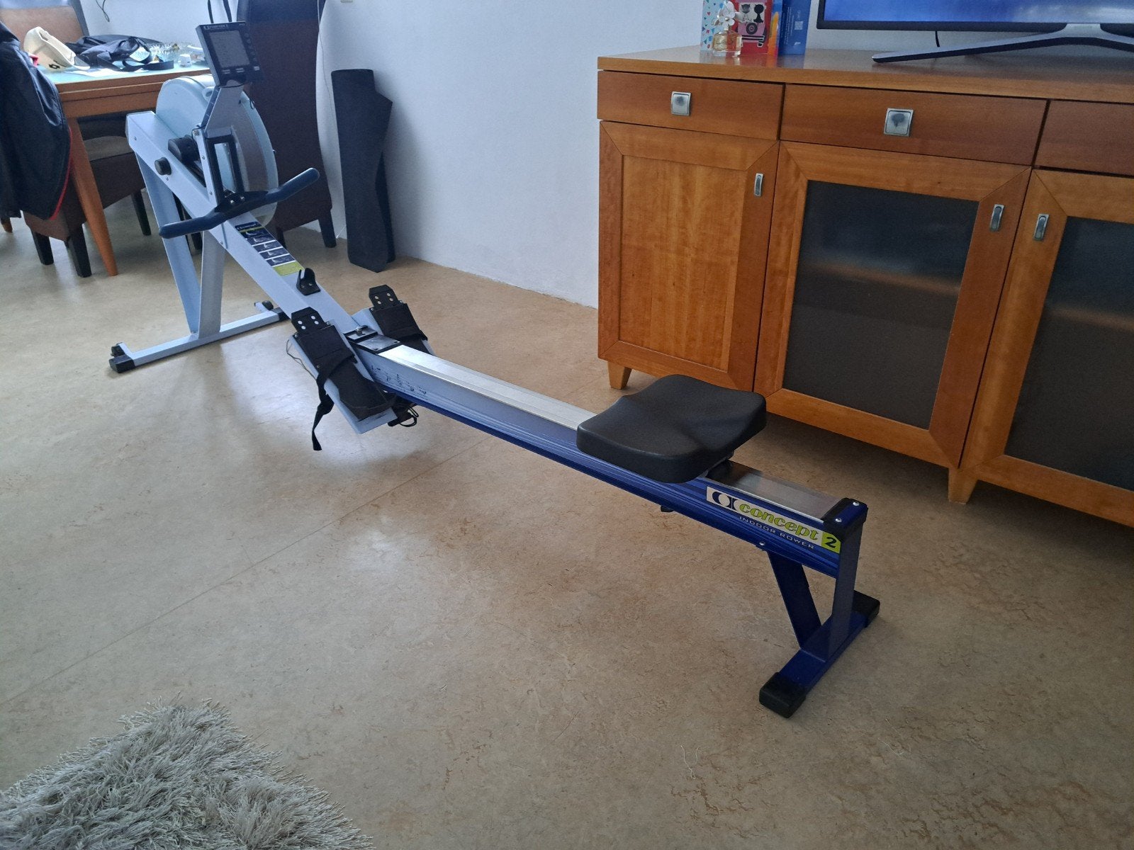 Concept 2 Roeitrainer - Model D PM3, Sport en Fitness, Ophalen, Benen, Gebruikt, Metaal