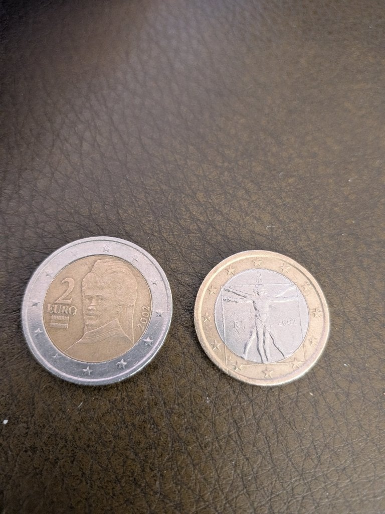 Zeldzame 2 en 1 euro munten uit 2002 - Collectie, Postzegels en Munten, Ophalen, Zilver