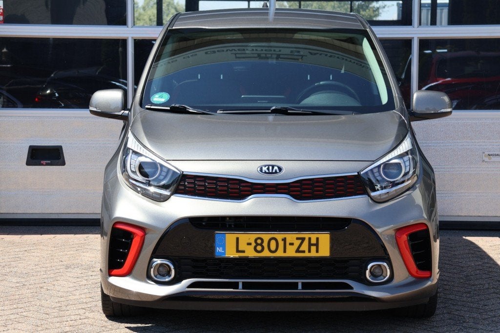 Kia PICANTO 1.2 CVVT GT-line, leder, navigatie, camera, Auto's, Gebruikt, Euro 6, 4 cilinders, Met garantie (alle)