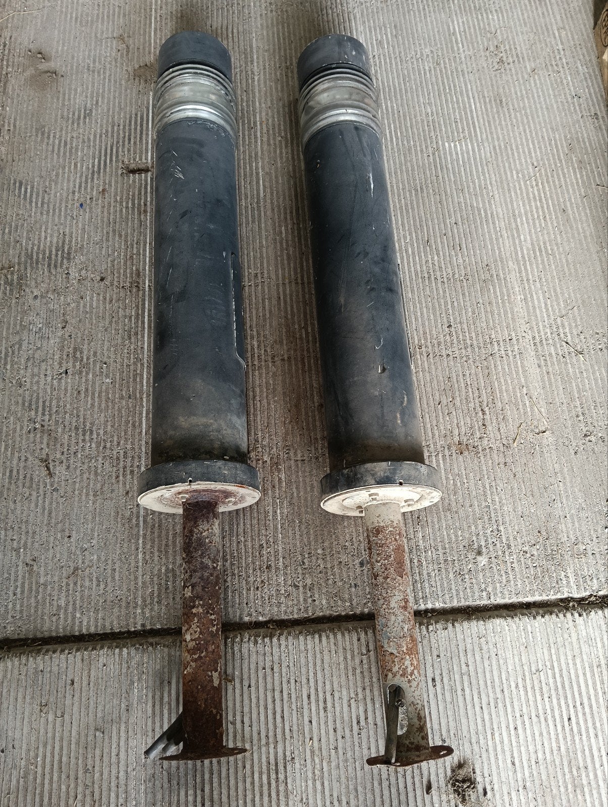 2 lantaarns voor oprit of tuin - 100cm hoog, Tuin en Terras, Ophalen, Gebruikt, Overige materialen, Staande lamp