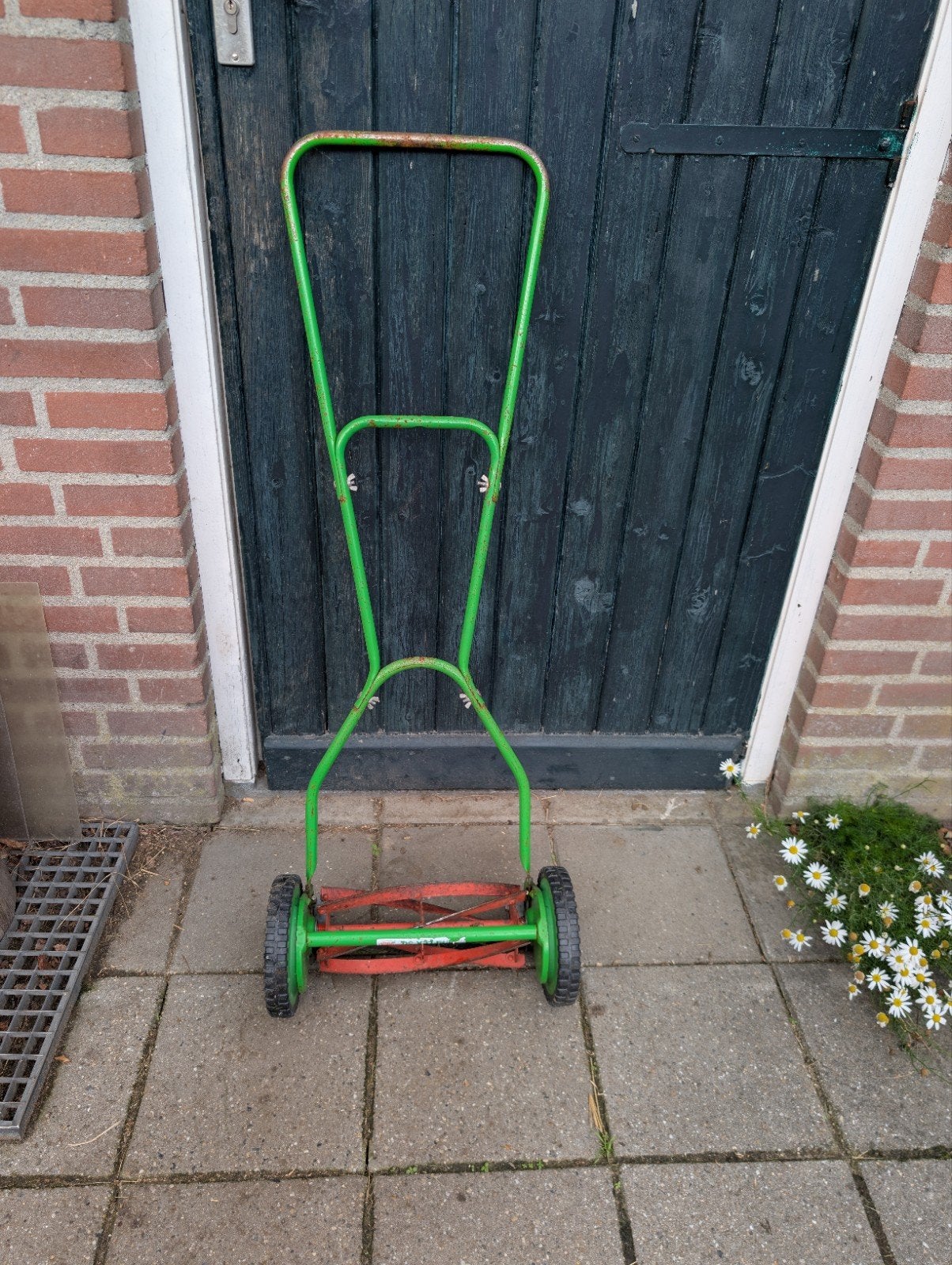 hand maaier, Ophalen, Gebruikt, Handgrasmaaier, Brill