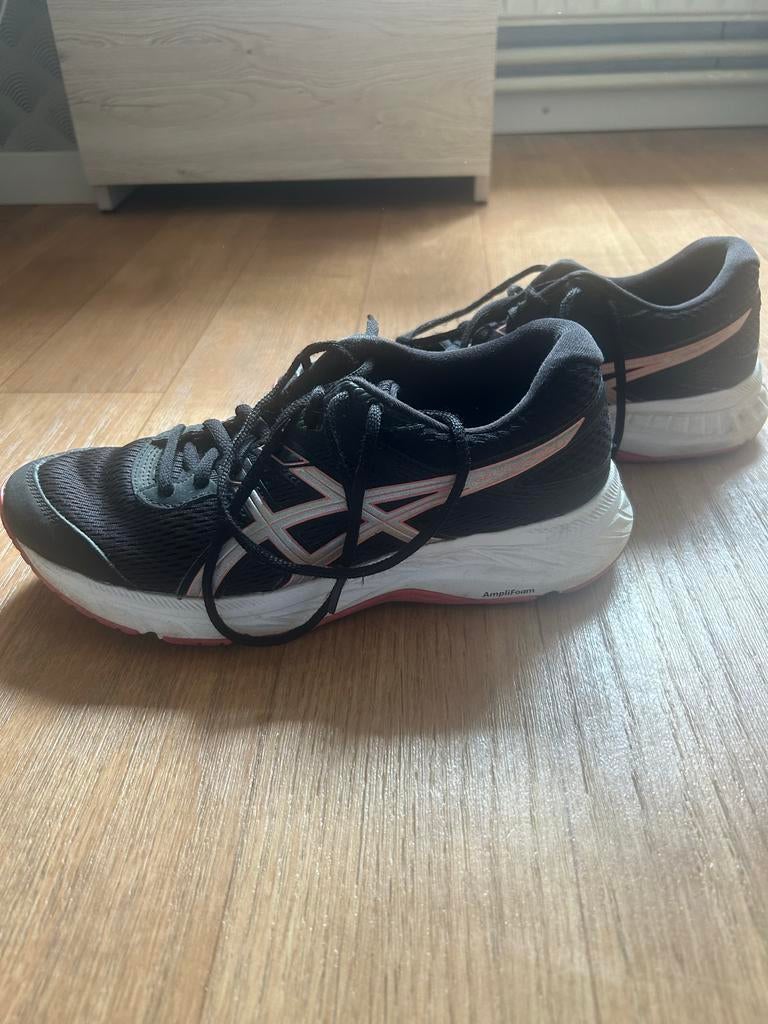 ASICS Hardloopschoenen - Zwart/Roze maat 39, Hardloopschoenen, Ophalen of Verzenden, Zo goed als nieuw, Hardlopen