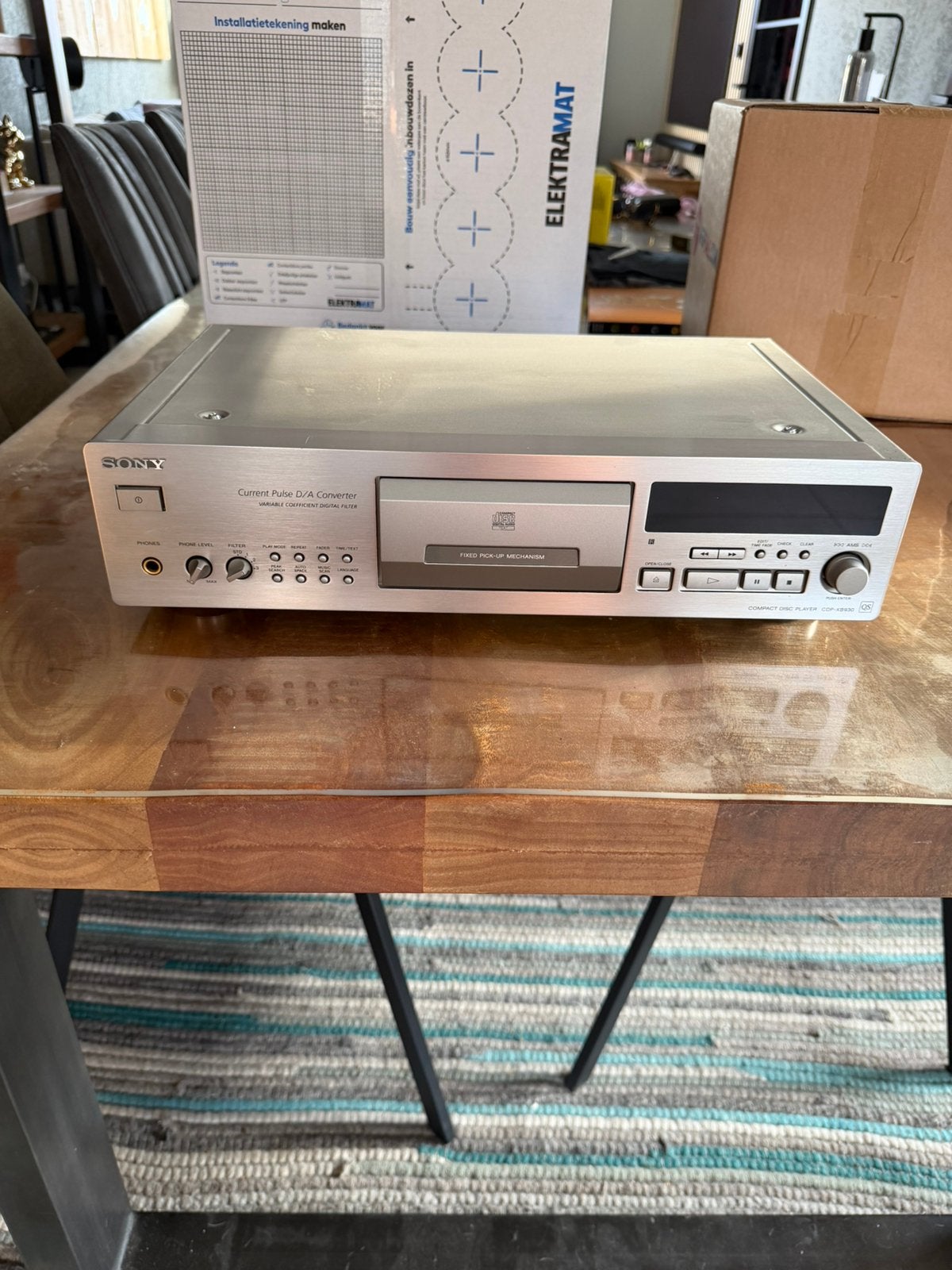 Sony CDP-XB930 silver QS serie cd speler, Audio, Tv en Foto, Ophalen of Verzenden, Zo goed als nieuw, Sony