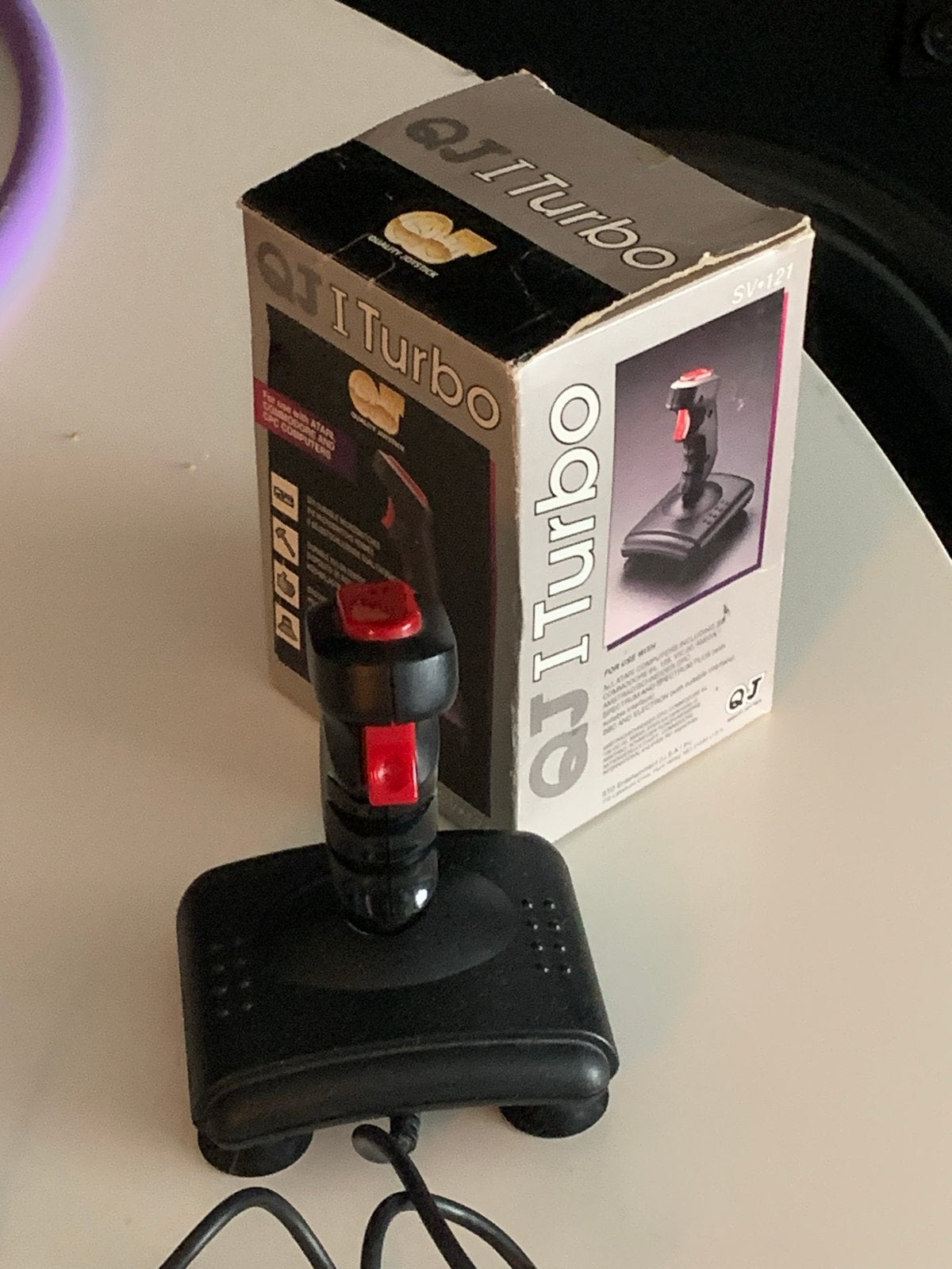 QJI Turbo Joystick voor Atari, Commodore, Amiga, Amstrad, Spelcomputers en Games, Spelcomputers | Overige Accessoires, Gebruikt