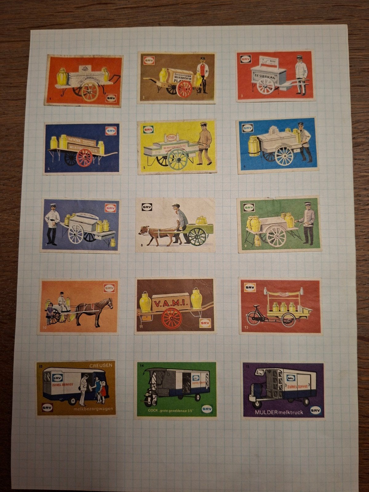 SRV Melkplaatjes - nr. 22 ontbreekt, Ophalen of Verzenden, Zo goed als nieuw, Luciferdoosjes of -merken