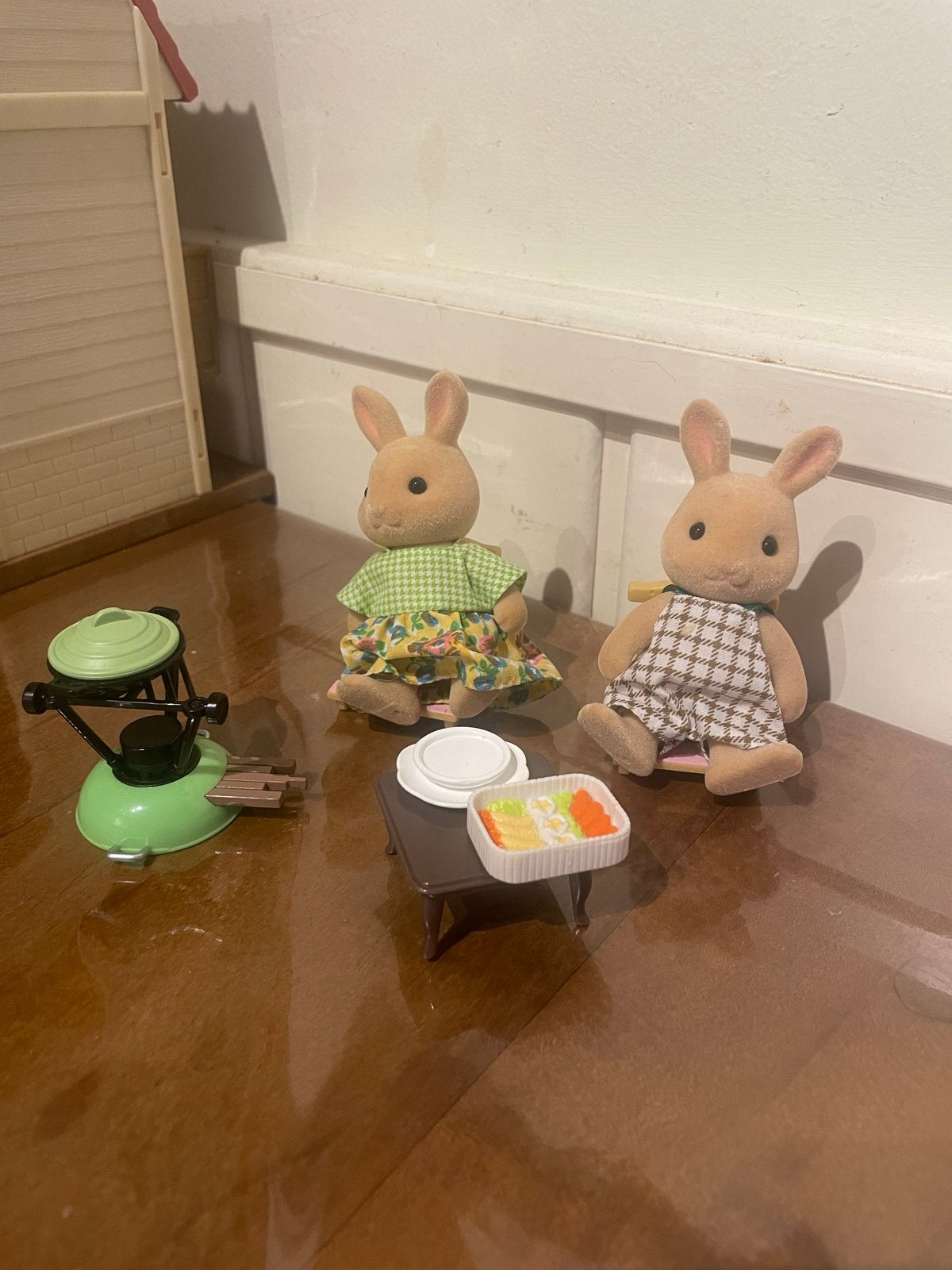 Sylvanian Families Konijnen met BBQ, Ophalen, Gebruikt