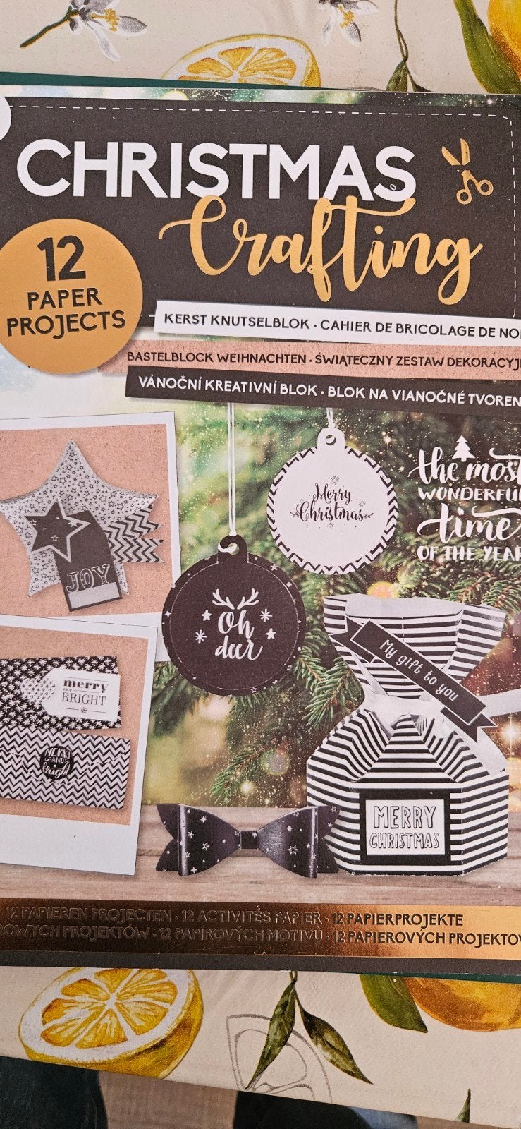 Kerst knutselblok zwart-wit, Hobby en Vrije tijd, Ophalen of Verzenden, Nieuw, Kerst, Overige typen