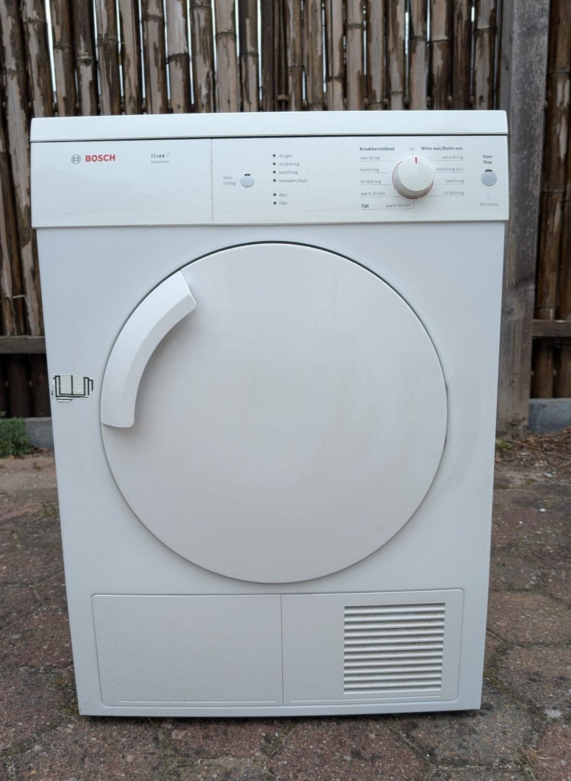Bosch wasdroger, Ophalen, 6 tot 8 kg, Zo goed als nieuw, Nvt