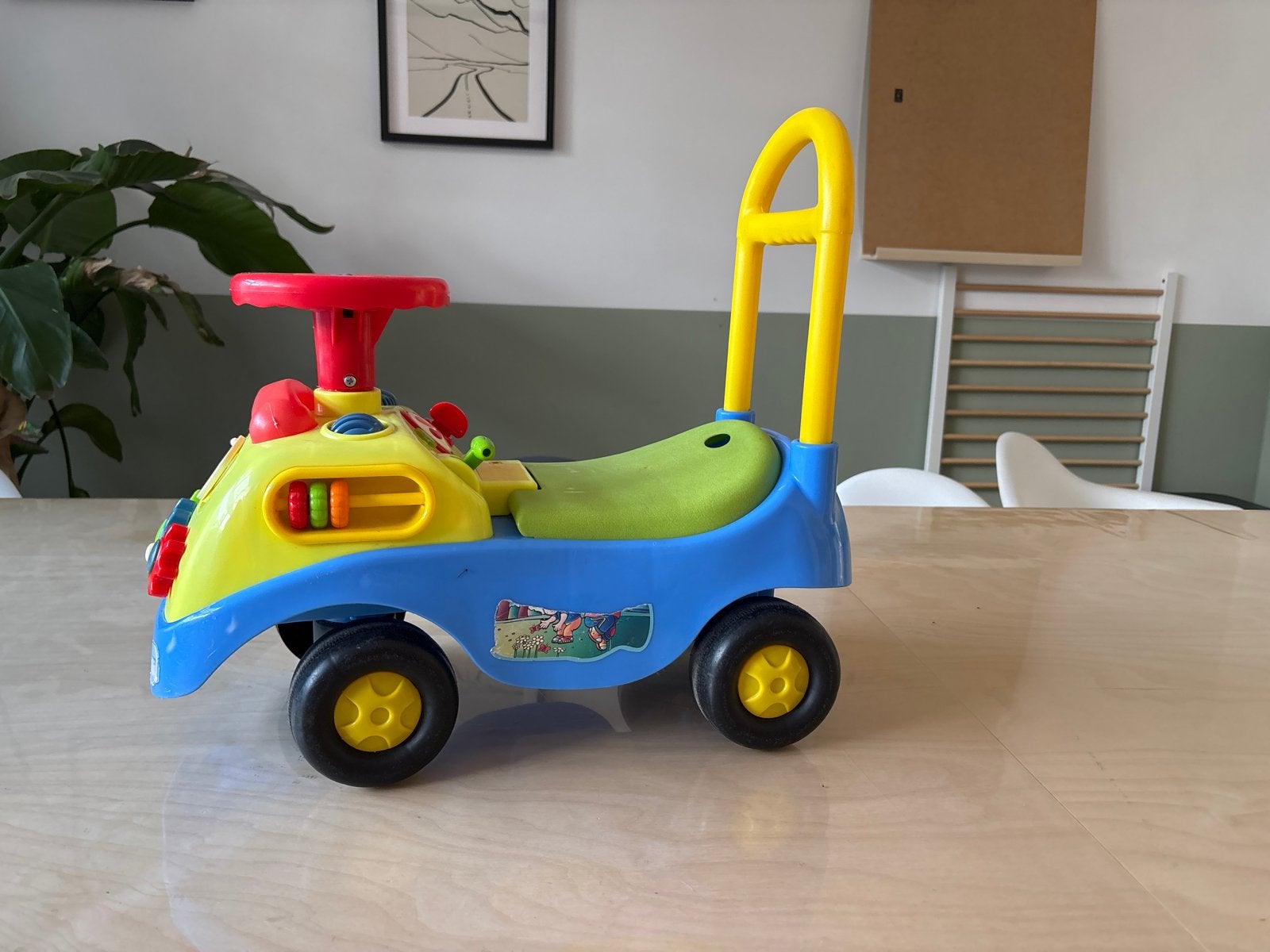 Loopauto met activiteitenpaneel en duwstang, Kinderen en Baby's, Ophalen, Gebruikt