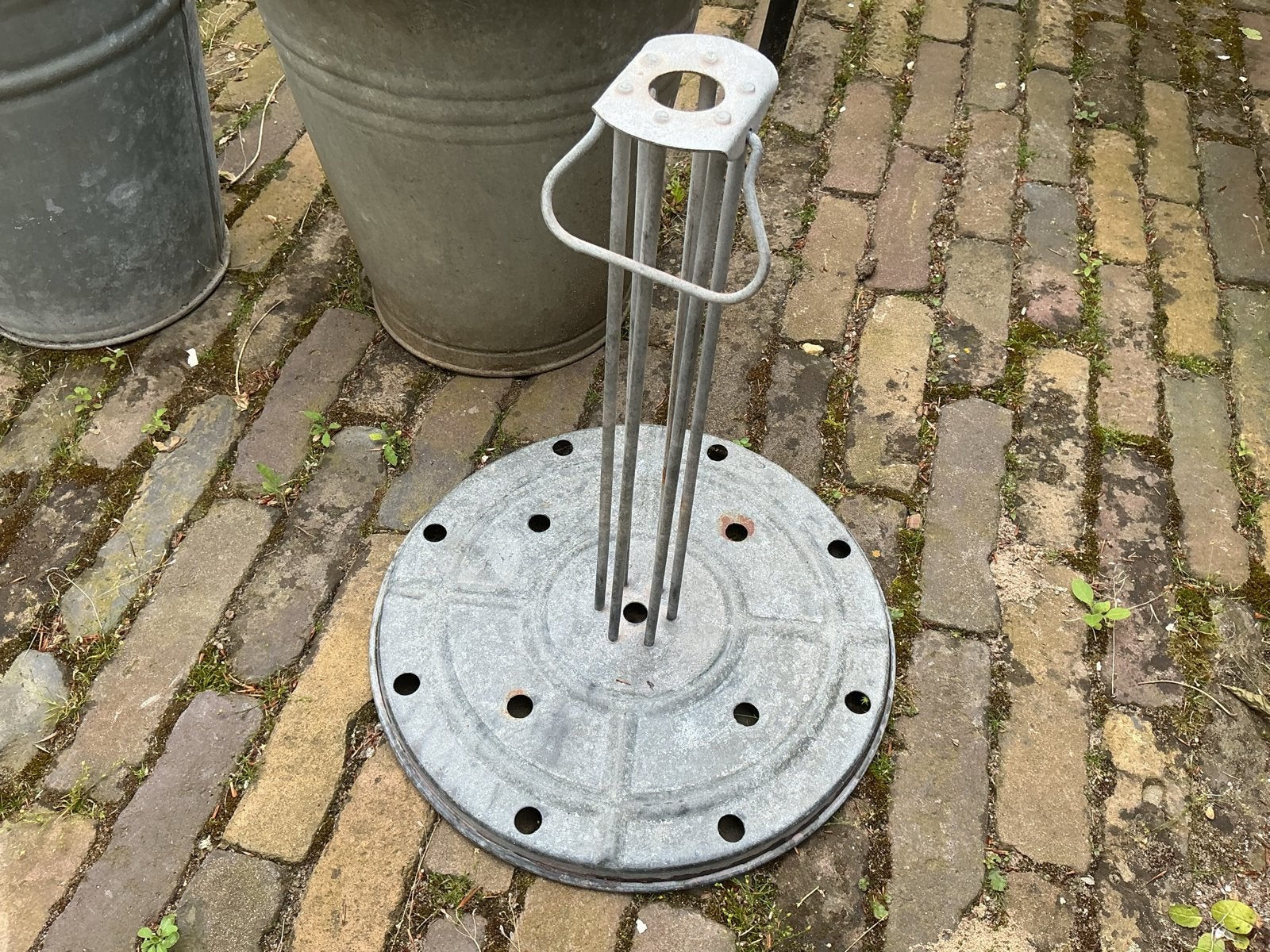 Verzinkte Weckfleshouder / Inmaakrek, Ophalen