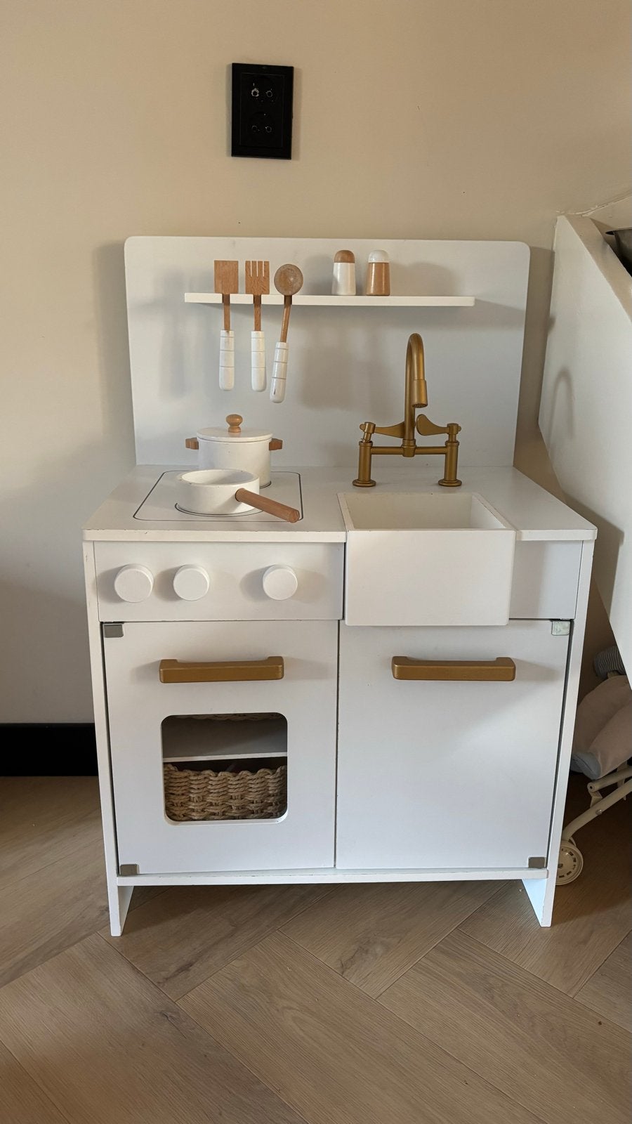 Houten Speelkeuken met Accessoires, Ophalen, Gebruikt, Hout, Speelkeuken