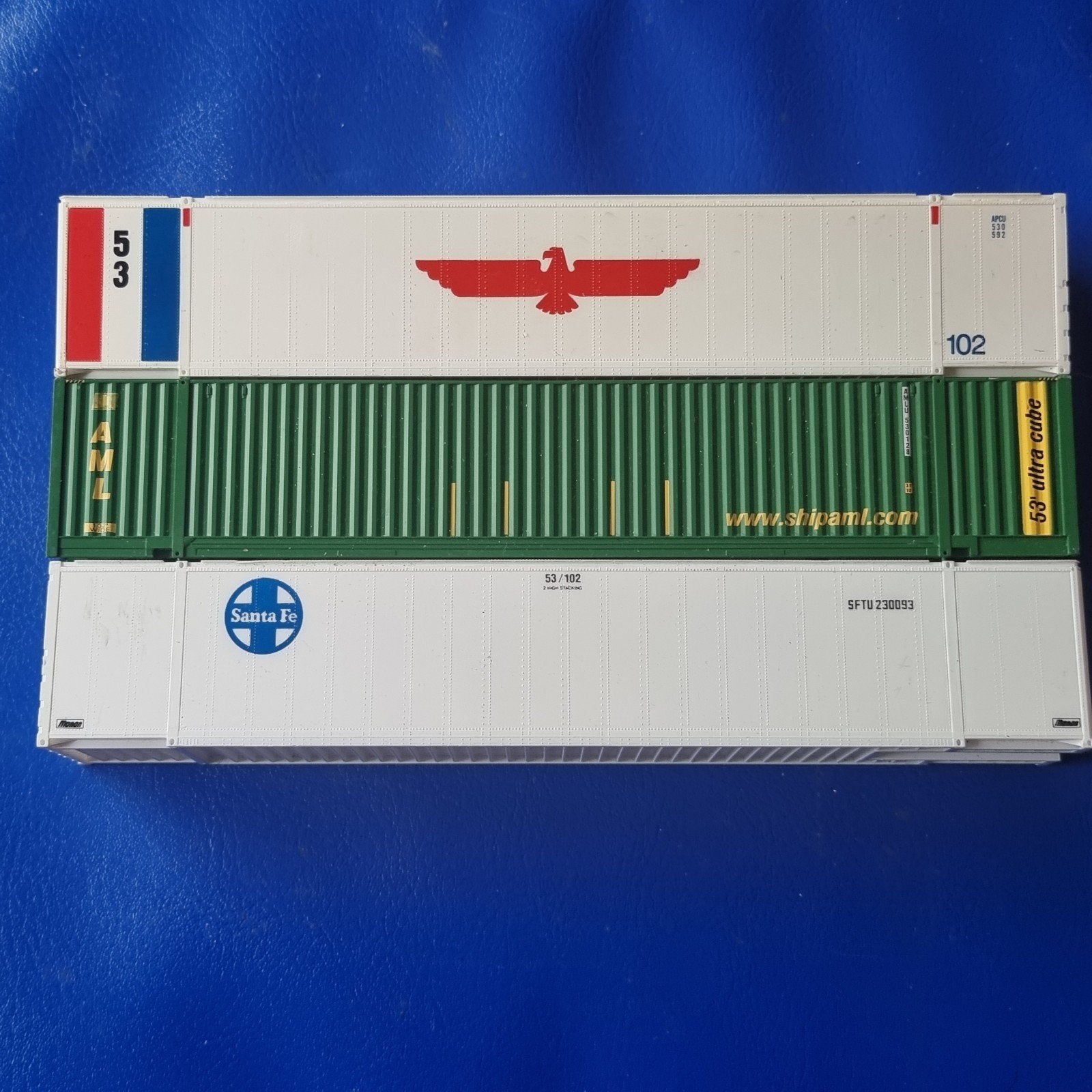 CONTAINERS 53'FT AMERIKAANS H0-1:87, Ophalen of Verzenden, Overige merken