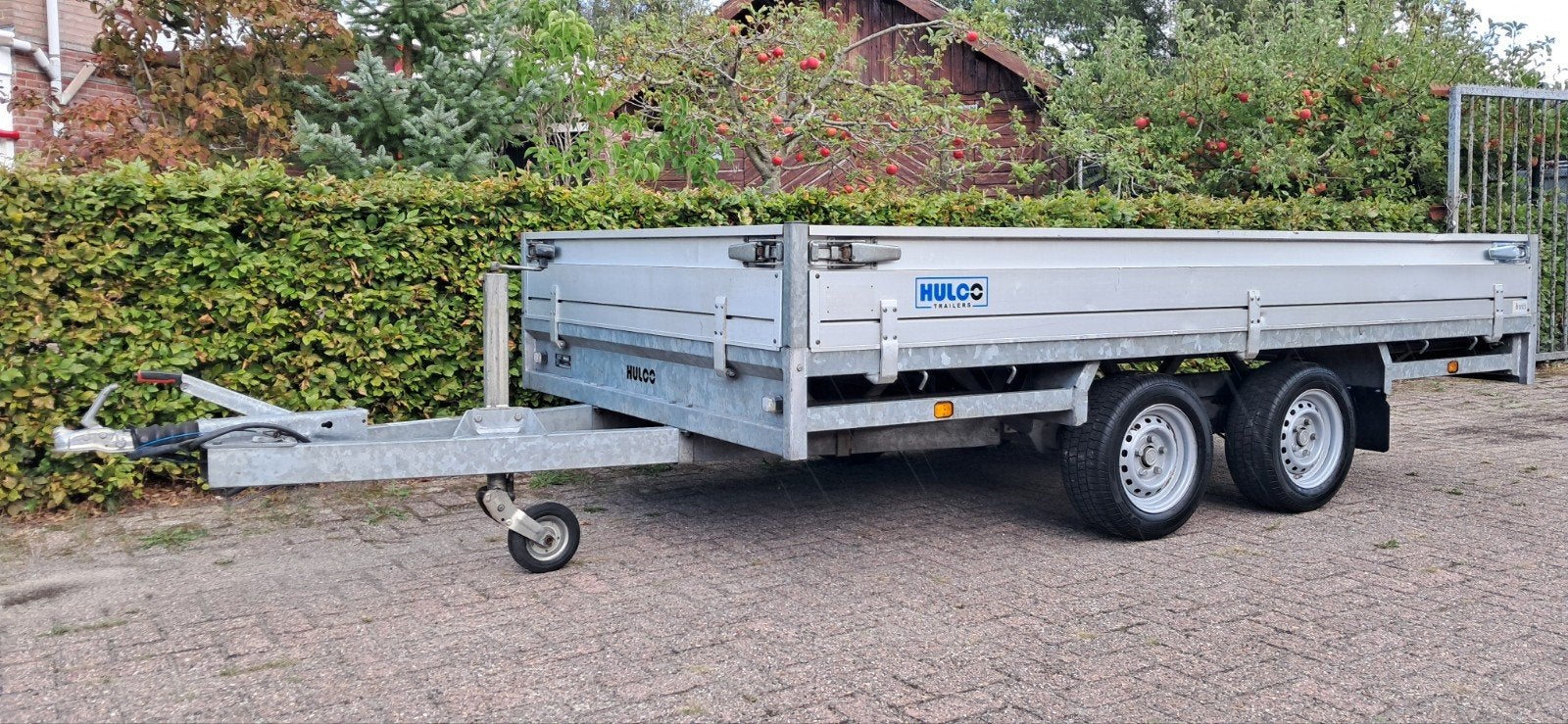 Hulco Medax-2 plateauwagen 180x335cm 3000kg bwjr 2019, Ophalen, Gebruikt