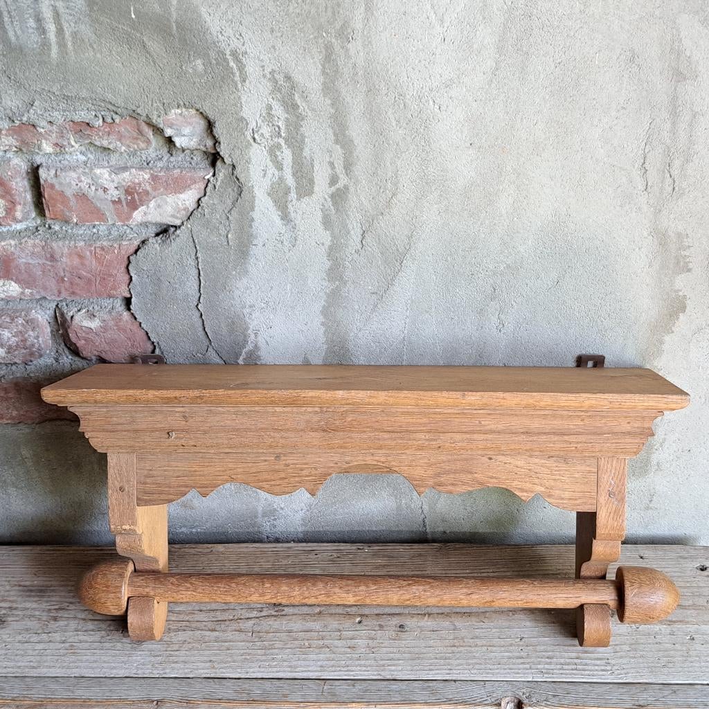 Mooi oud houten handdoekrek rek handdoek *Etage3*, Huis en Inrichting, ., Ophalen of Verzenden, Zo goed als nieuw, .