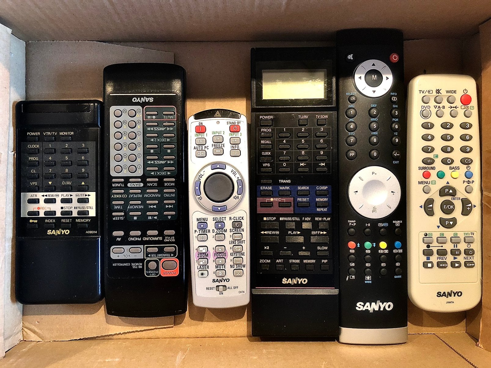 SANYO afstandsbedieningen (lees tekst), Tv, Ophalen of Verzenden, Zo goed als nieuw, Origineel