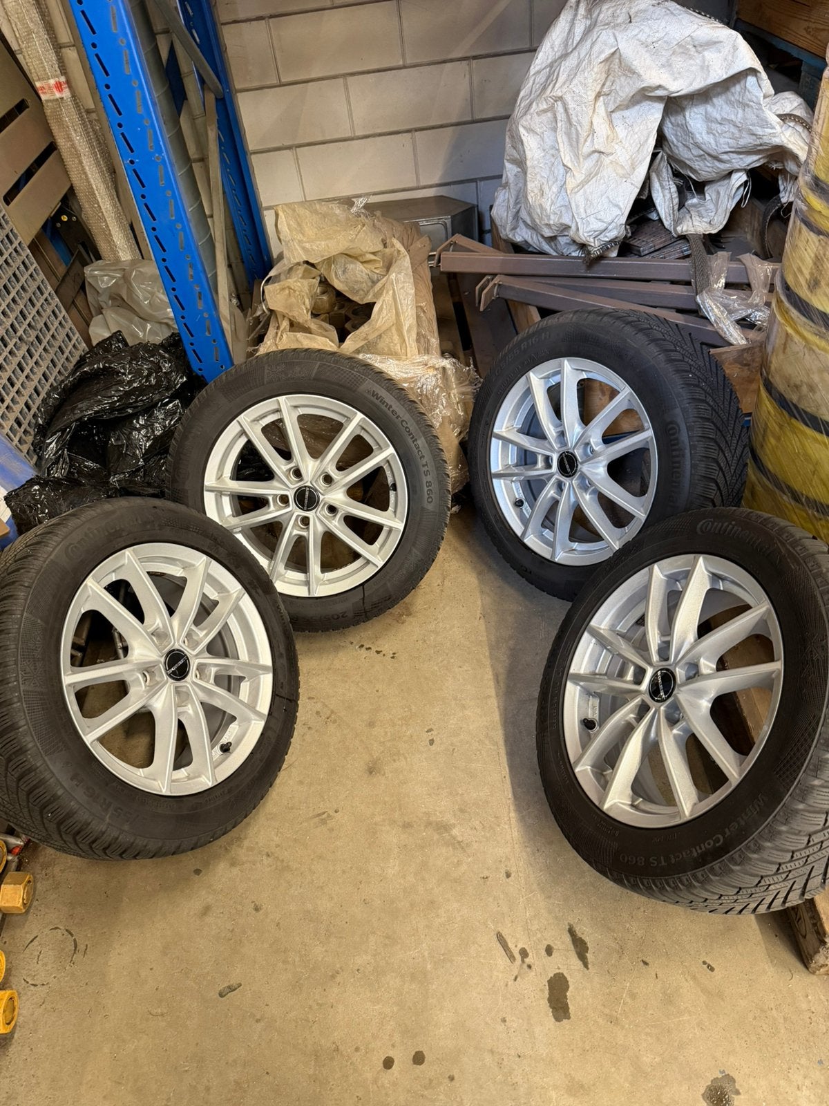 Borbet 16” velgen set 5x112 (57.1) + winterbanden, Ophalen, Gebruikt
