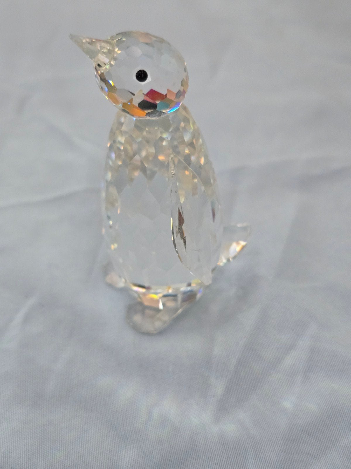 Swarovski Pinguïn Kristal Figuur - Zo goed als nieuw, Ophalen of Verzenden, Zo goed als nieuw, Modern, Wit