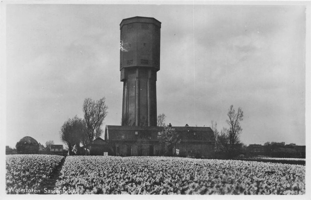 703-401-007 Watertoren Sassenheim, Verzamelen, Verzenden, Voor 1920, Zuid-Holland