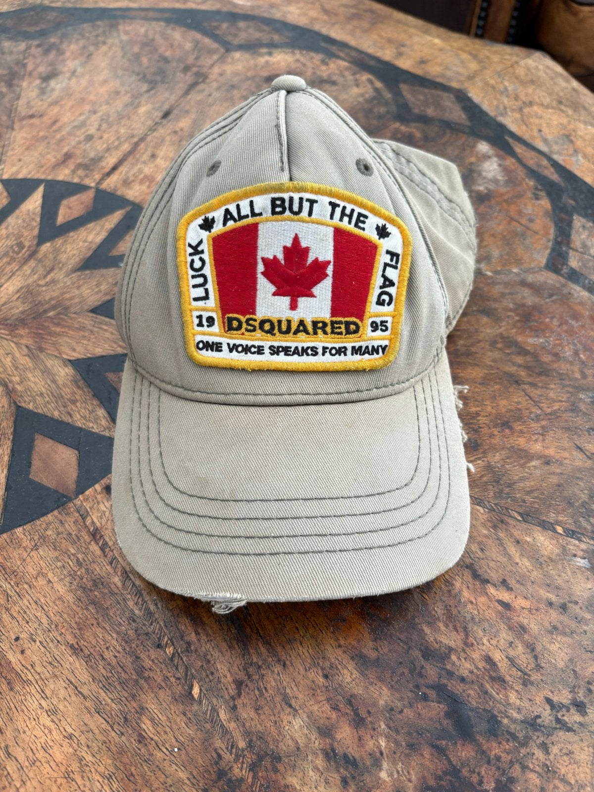 DSQUARED2 Pet met Canadese vlag - Gedragen, Kleding | Heren, Hoeden en Petten, Gedragen, Pet, One size fits all, Ophalen of Verzenden