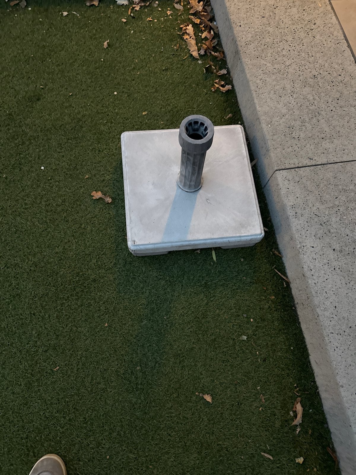 Parasolvoet van beton, vierkant, Tuin en Terras, Ophalen of Verzenden, Gebruikt, Parasolvoet