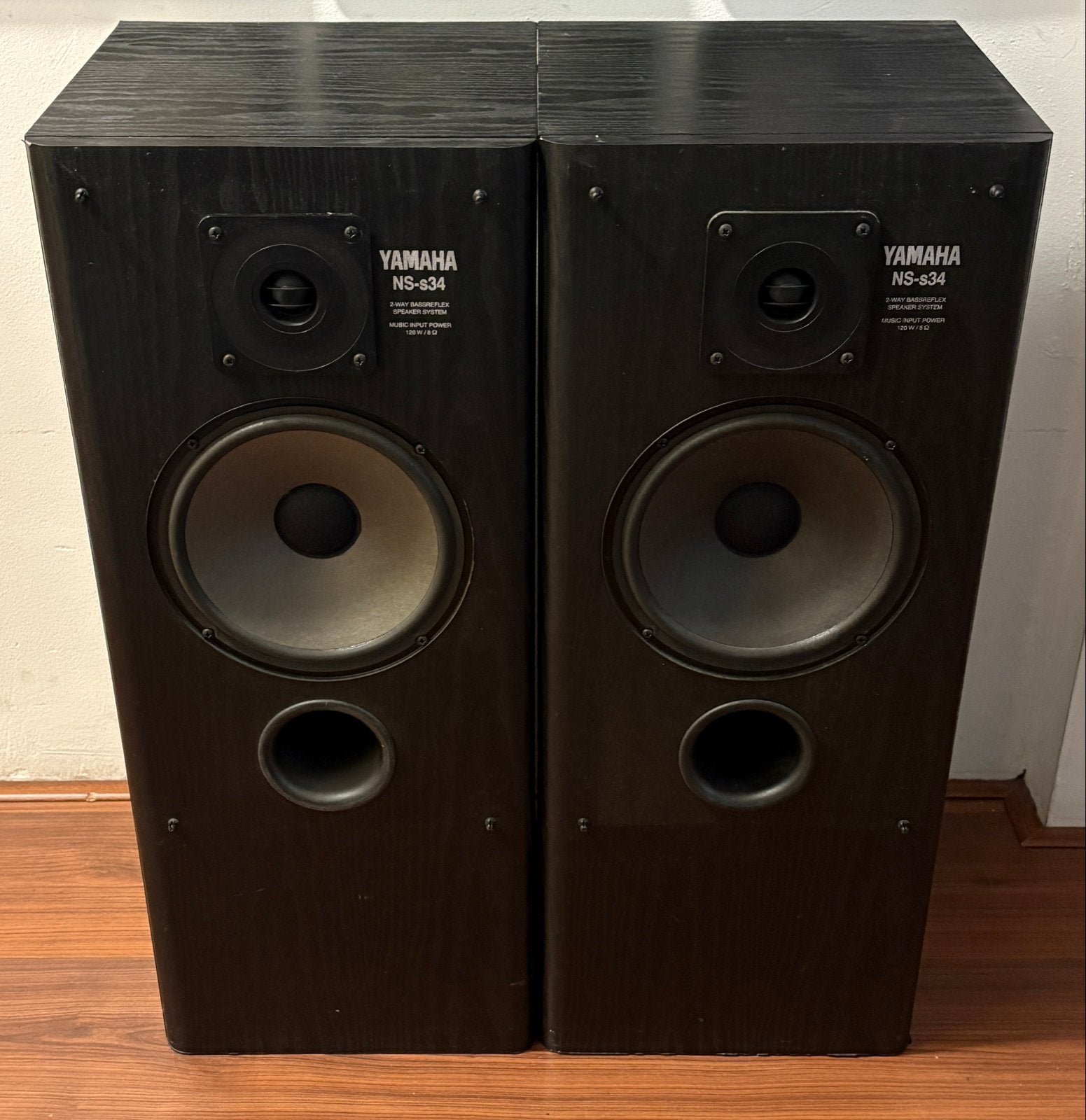 Yamaha NS-s34 2-weg basreflex speakerset 120W, Stereo speakers, Gebruikt, Yamaha, Ophalen of Verzenden