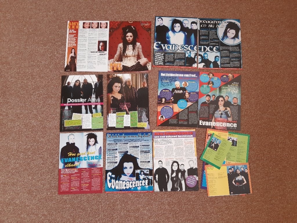 Knipsels Cuttings Evanescence Hitkrant BreakOut, Ophalen of Verzenden, 1980 tot heden, Nederland, Knipsel(s)