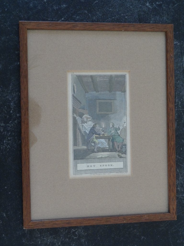 gravure Het spook uit Fabelen en vertelsels van F.C. Gellert, Antiek en Kunst, Dagelijks leven, Ophalen of Verzenden, Gravure