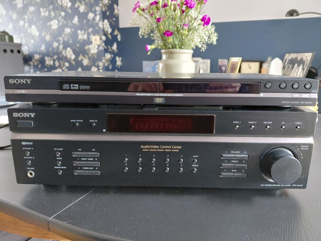 Goed spelende Sony audio/video set met DVD-speler, Gebruikt, Sony, Tuner of Radio, Losse componenten