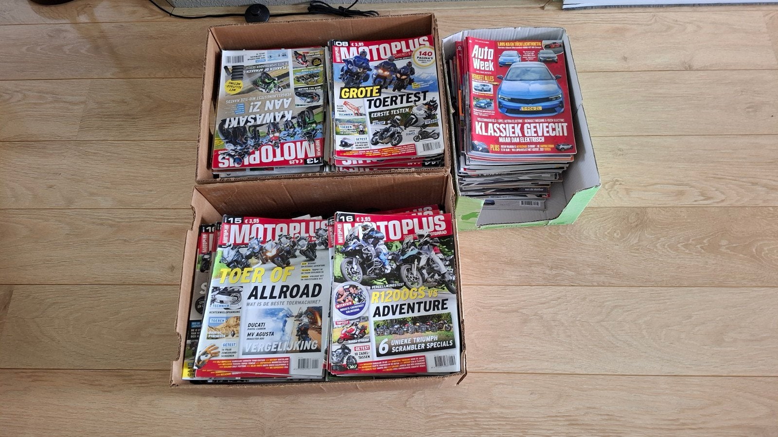 Motorplus en Autoweek tijdschriften - ruim 250 stuks, Boeken, Tijdschriften en Kranten, Ophalen, Gelezen