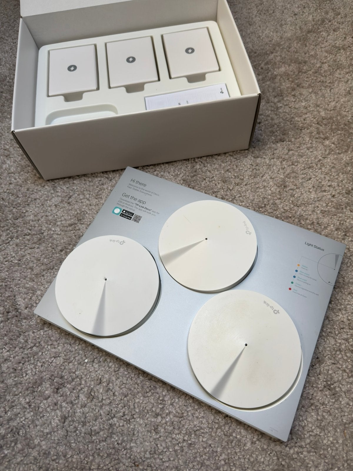 TP-Link Deco M5 Mesh Wi-Fi Routers - set van 3, Ophalen of Verzenden, Gebruikt, Router