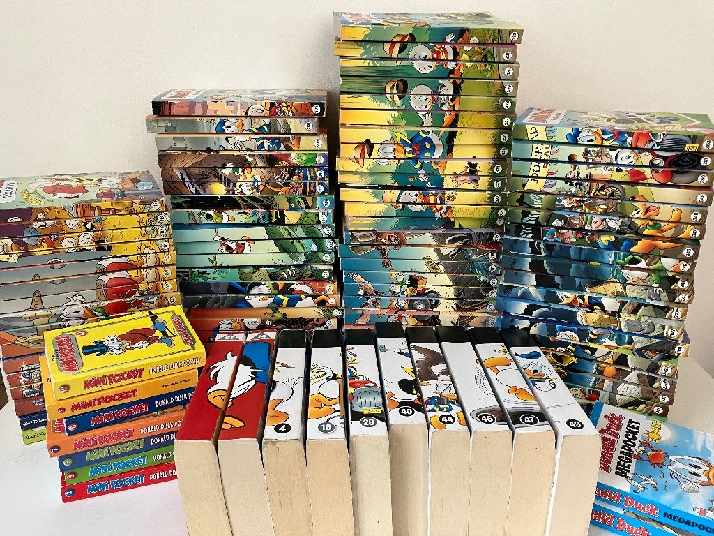 100 Donald Duck Pockets Dubbelpockets Mini Pocket Megapocket, Meerdere stripboeken, Ophalen of Verzenden, Gelezen, Donaldduck