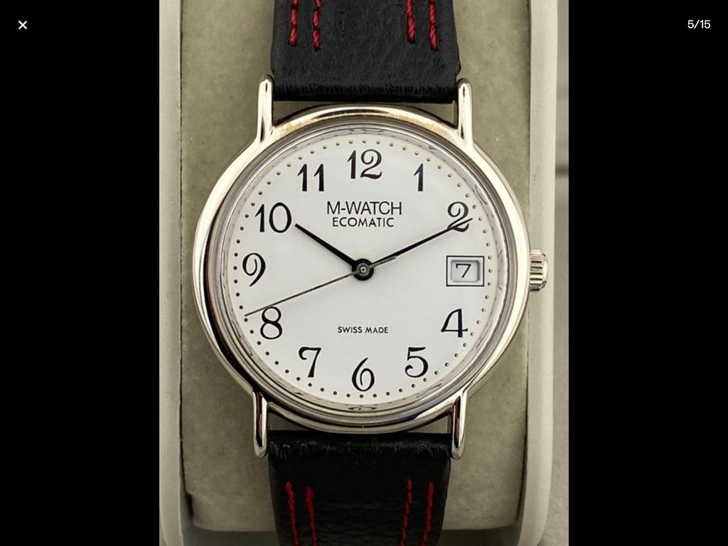 Mondia v Mondaine dames  / heren horloge automaat, Ophalen of Verzenden, Zo goed als nieuw, Leer, Overige merken