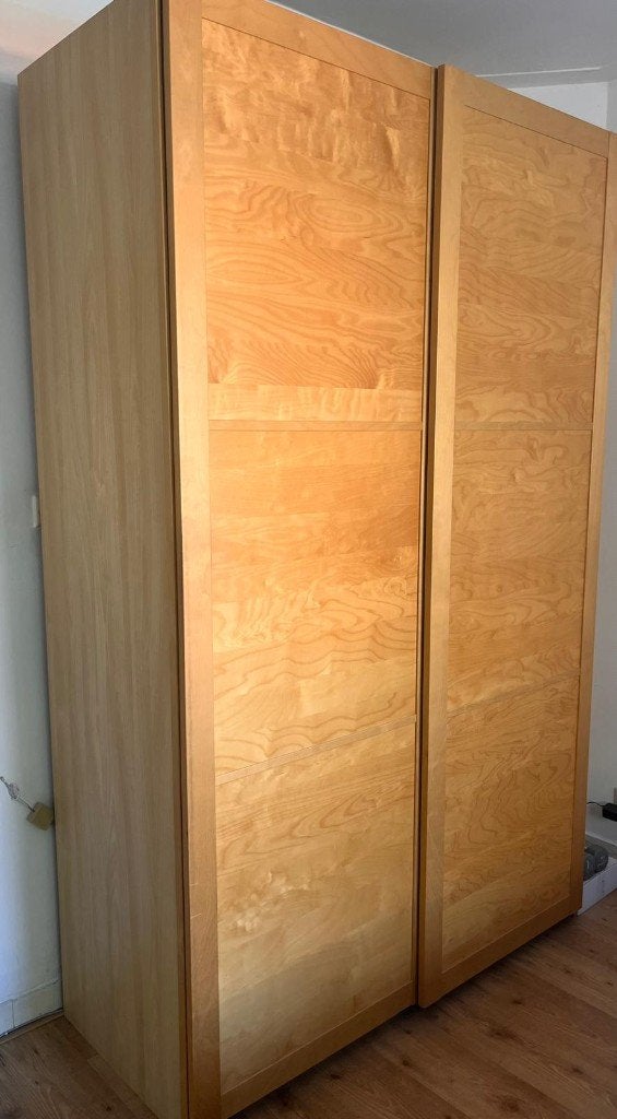 IKEA PAX kledingkast met schuifdeuren, Gebruikt, 100 tot 150 cm, 200 cm of meer, Tijdloos