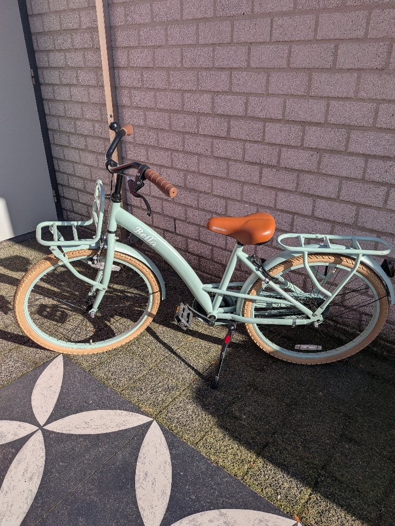 Bella meisjesfiets 24 inch groen, Ophalen, Terugtraprem, Gebruikt, 24 inch