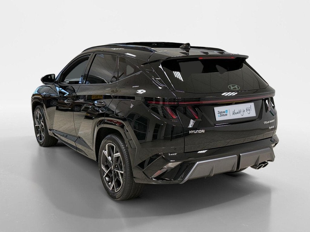 Hyundai Tucson 1.6 HYBRID | N-LINE SKY | PANODAK | NL-AUTO |, Auto's, Lichtsensor, Euro 6, 4 cilinders, Zwart