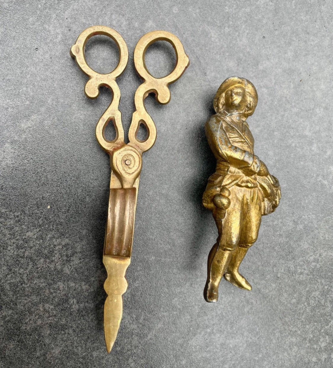 Twee Bronzen-Messing Objecten., Ophalen of Verzenden