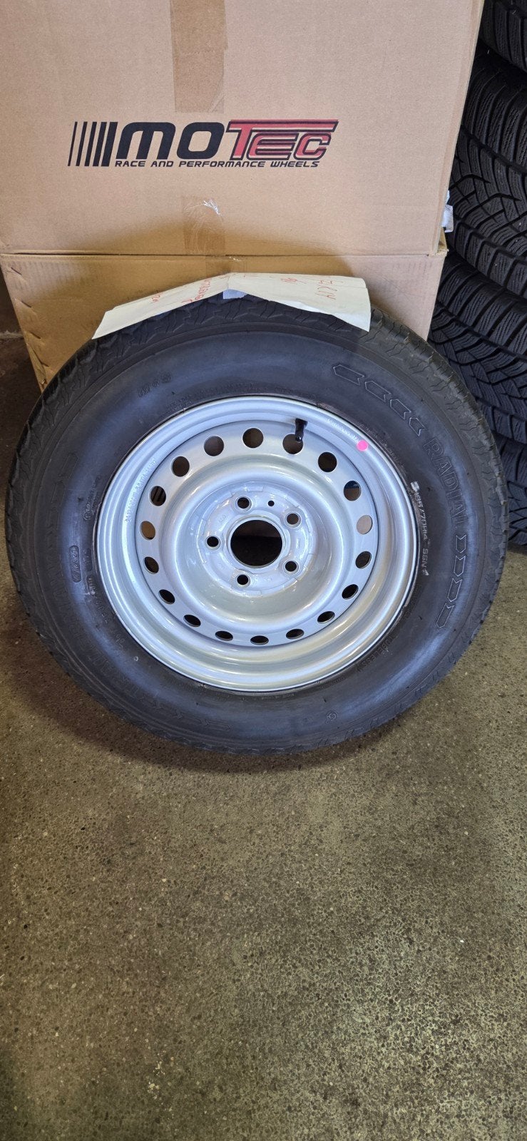 195/70R14 96N reservewiel caravan 5x112 et 30 velg nieuw, Caravans en Kamperen, Caravan accessoires, Ophalen, Zo goed als nieuw