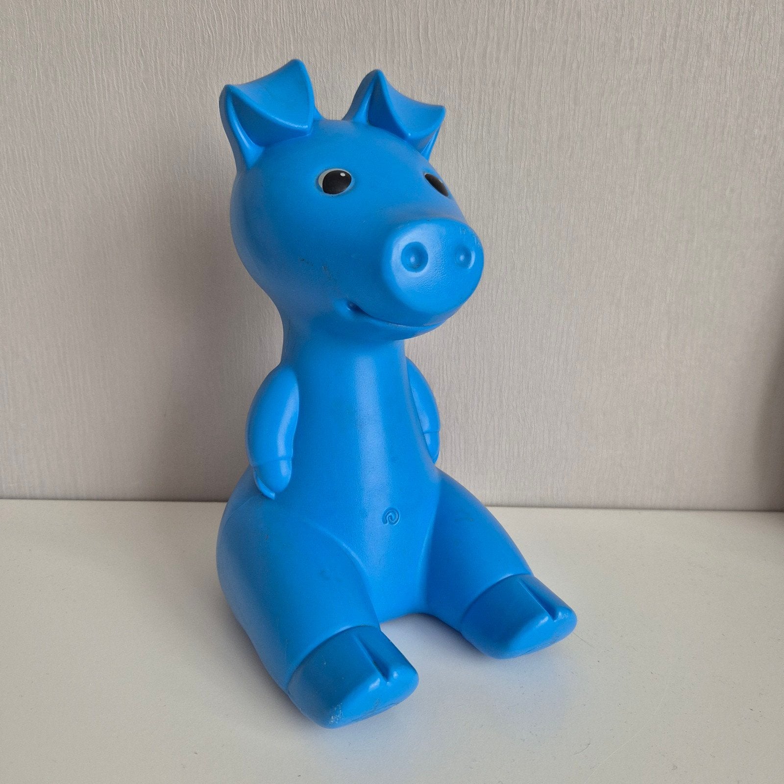 IKEA PS Spaarpot Varken Blauw - Retro Vintage Design, Ophalen of Verzenden, Gebruikt, Kunststof, Dier