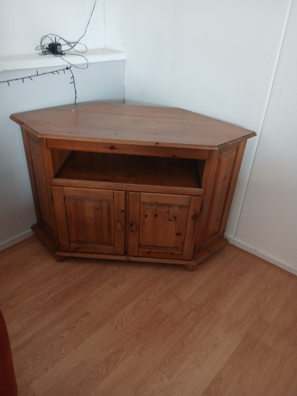 Grenen TV hoekkast - Compact en functioneel, Ophalen, Gebruikt, Onbekend, 50 tot 100 cm