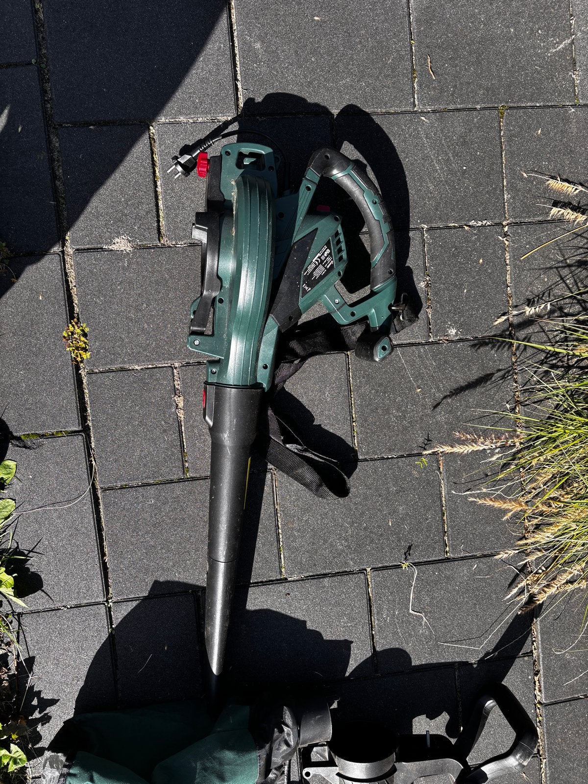 Parkside Elektrische Bladblazer/Zuiger, Ophalen, Handgedragen, Zo goed als nieuw, Met opvangzak