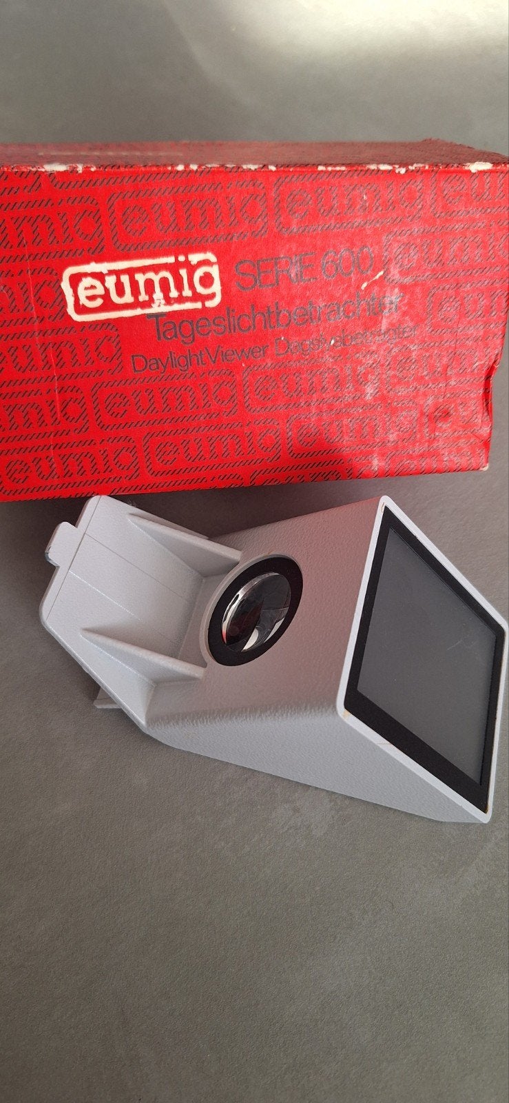 Eumig Daglichtviewer Serie 600 - Vintage Filmkijker, Audio, Tv en Foto, Ophalen of Verzenden, Gebruikt, Met scherm