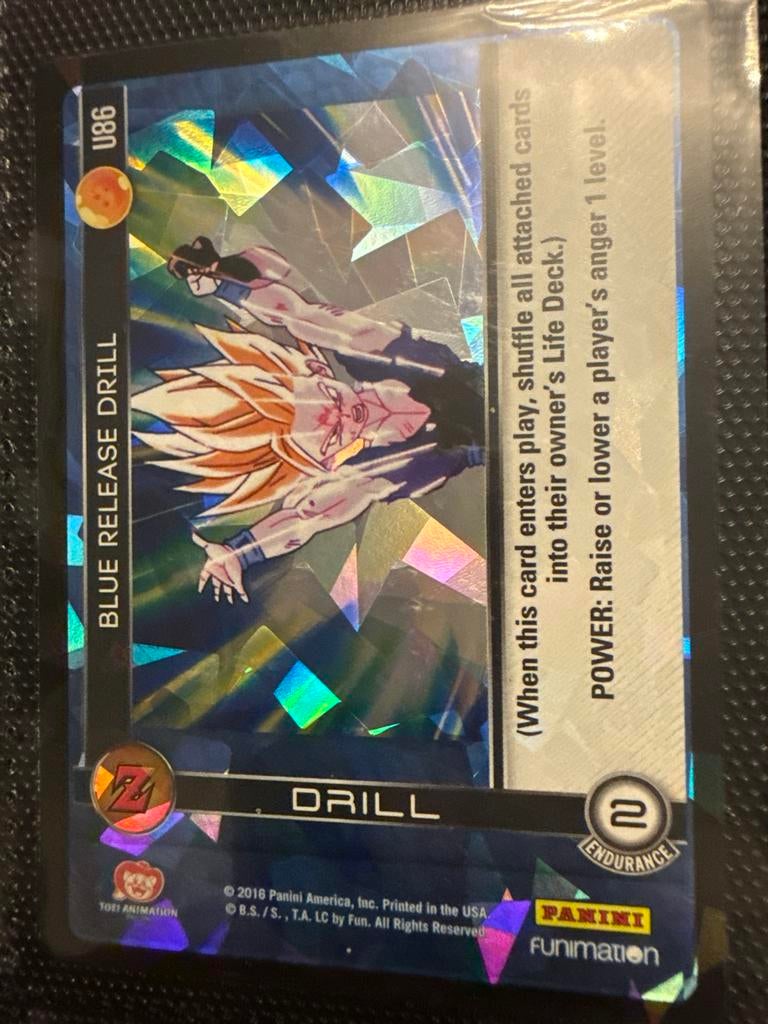 Dragon Ball Super Card Game - Blue Release Drill U86, Ophalen of Verzenden, Zo goed als nieuw