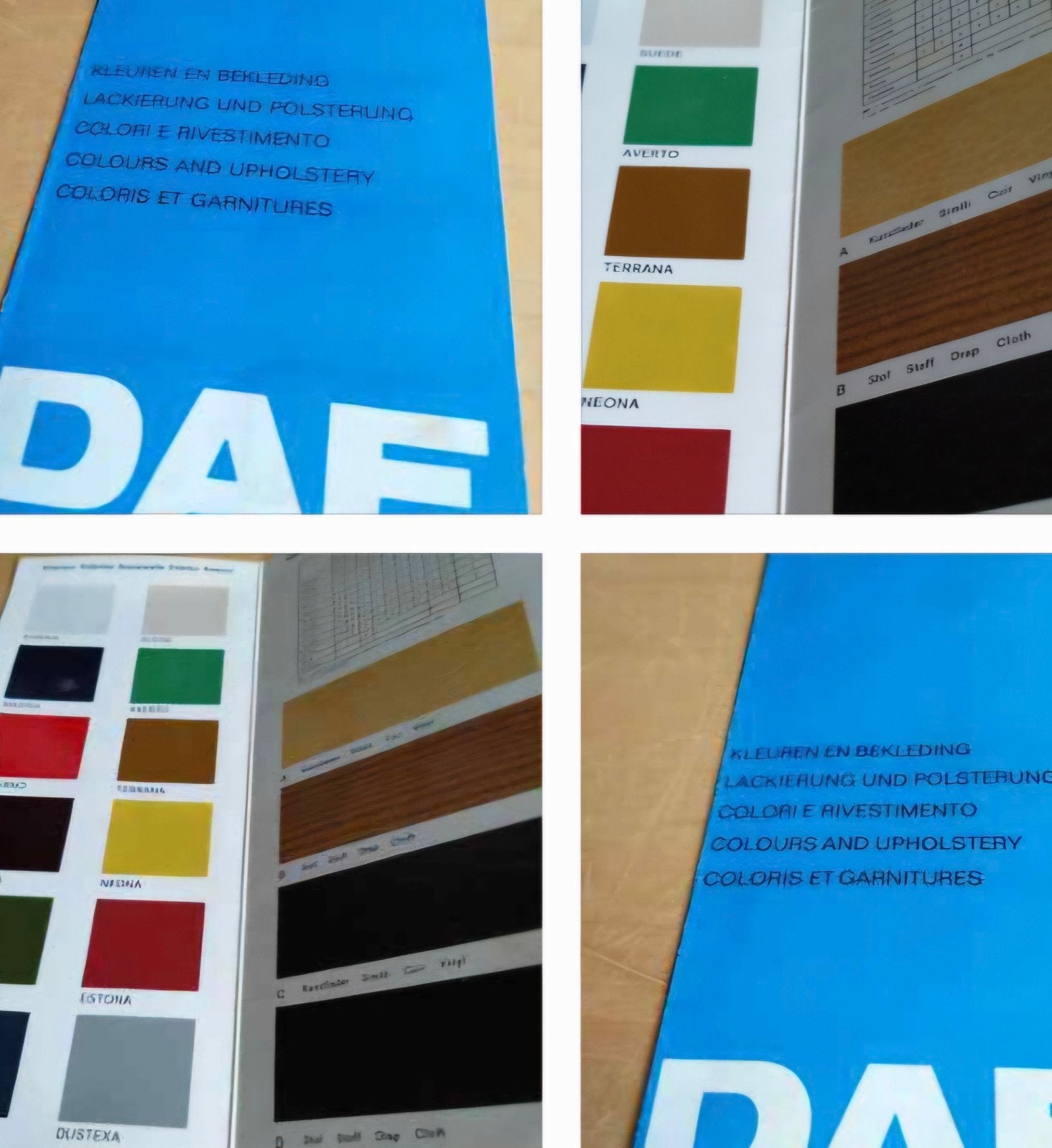 1972 zeldzame DAF kleuren en bekleding Daf personen wagens, Ophalen of Verzenden, Overige merken