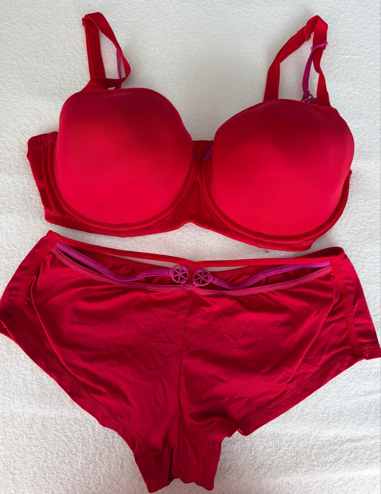Marlies Dekkers Undressed Rood Lingerie Setje 75E/S, Ophalen of Verzenden, Rood, Setje