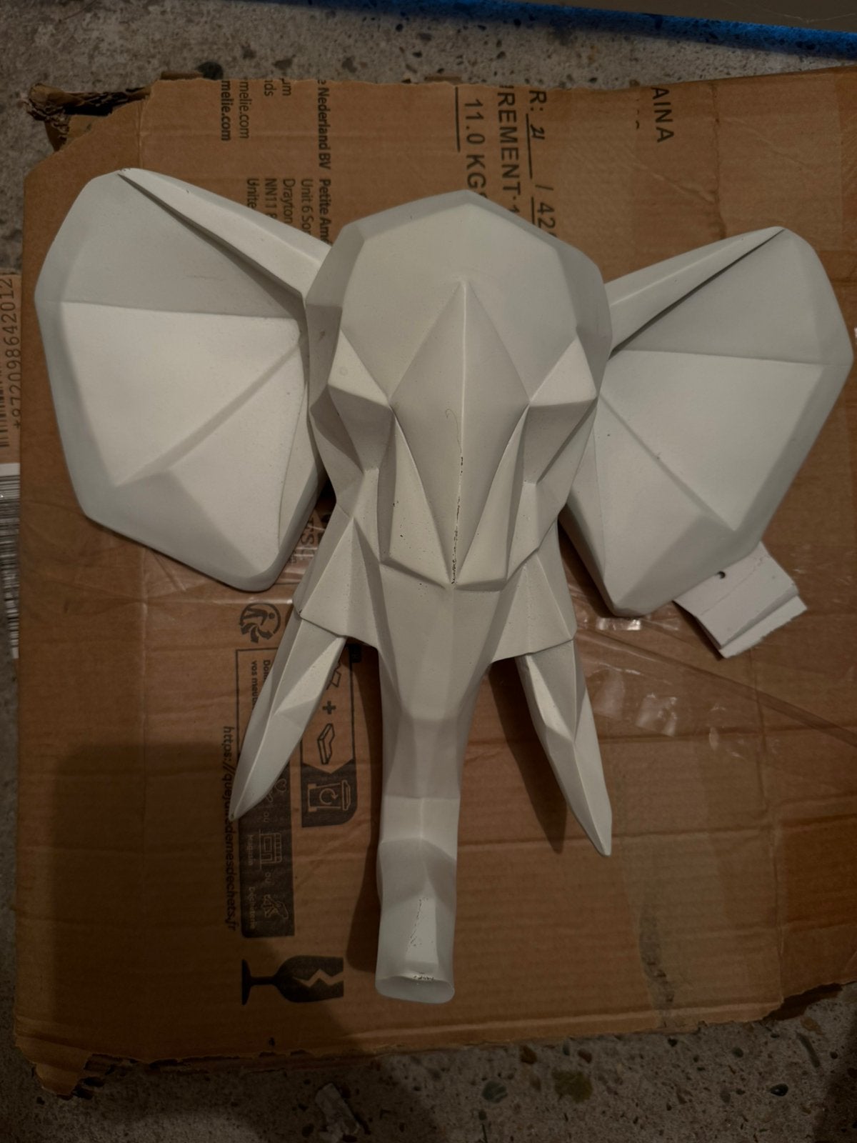 Muur decoratie olifant, Ophalen, Zo goed als nieuw