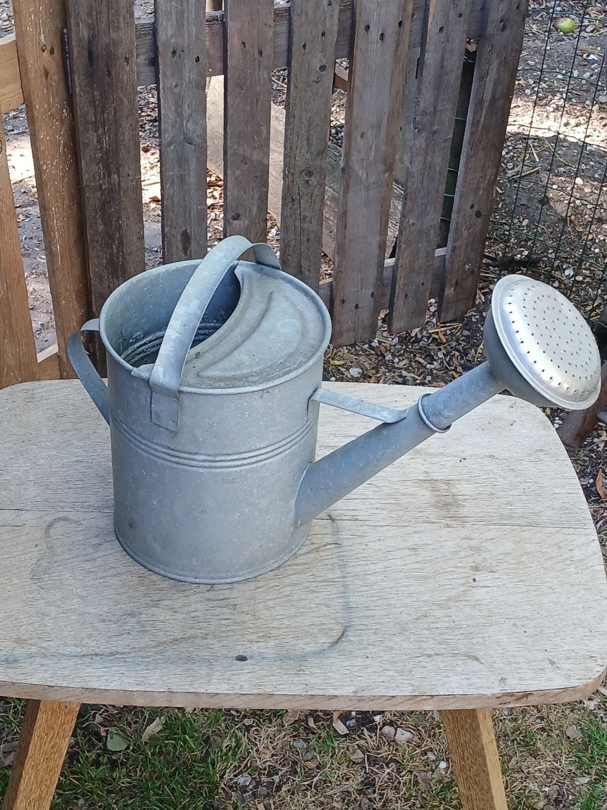 Vintage Zinken Gieter - Tuin Decoratie, Ophalen of Verzenden, Gebruikt, Metaal